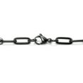 thumbnail image 2 of True Black Titanium 5MM Paper Clip Link Bracelet 9.5", 2 of 3