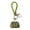 Green, variant on Mini Dumpling Coin Purse Keychain with Security Snap Detachable Wrist Strap Faux Leather Waterproof Compact Bag Key Holder