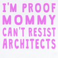 thumbnail image 2 of CafePress - Proof Mommy Cant Resist Architects Body Suit - Long Sleeve Cotton Baby Bodysuit, 2 of 4