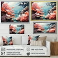 thumbnail image 4 of Designart "Serenade Of Aqua Underwater Corals IV" Coastal Coral Under Water Floater Framed Wall Decor, 4 of 5