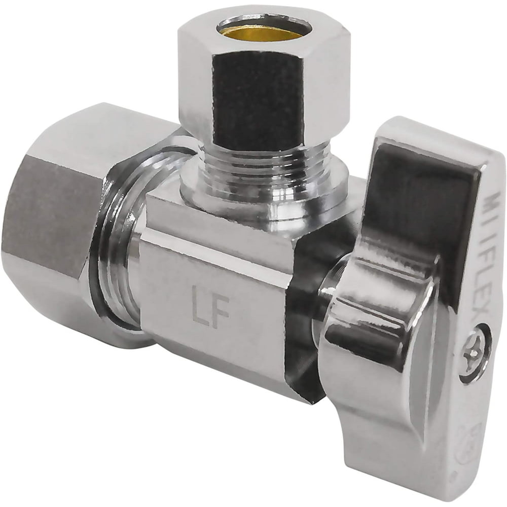 Heavy Duty Chrome Plated Brass 1 4 Turn Angle Valve 1 2 NOM In X 3 8 heavy-duty-chrome-plated-brass-1-4-turn-angle-valve-1-2-nom-in-x-3-8