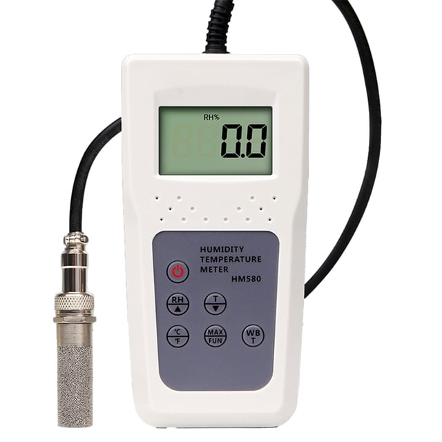 Medidor Digital de Temperatura y Humedad de Gas. Medidor de Humedad de Gas. Instrumento de Medición de Temperatura y Humedad Relativa con Pantalla LCD.