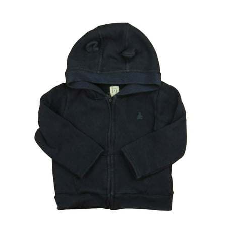 

Pre-owned Gap Boys Navy Hoodie size: 18-24 Months