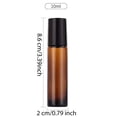thumbnail image 2 of 10ml Amber Roller Bottles Glass Essential Oil Roll On Bottles Empty Roller Ball Applicator Rollerball Perfume Container., 2 of 8