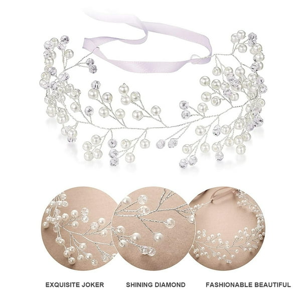 Novia Flor Boda Pelo Vid Cristal Nupcial Pieza De Pelo Rhinestone Fiesta Accesorios Para El Cabello Hoja Pelo Joyería Tocado De Cuentas Para Mujeres Y Niñas 2025 - €17.99