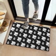 thumbnail image 2 of Black Halloween Ghosts and Skulls Door Rugs,Washable Non Slip Door Mats Indoor,Decorative Door Mats,Entry Mat Indoor for Entrance,Bedroom,Kitchen,Bathroom,16"x24", 2 of 6