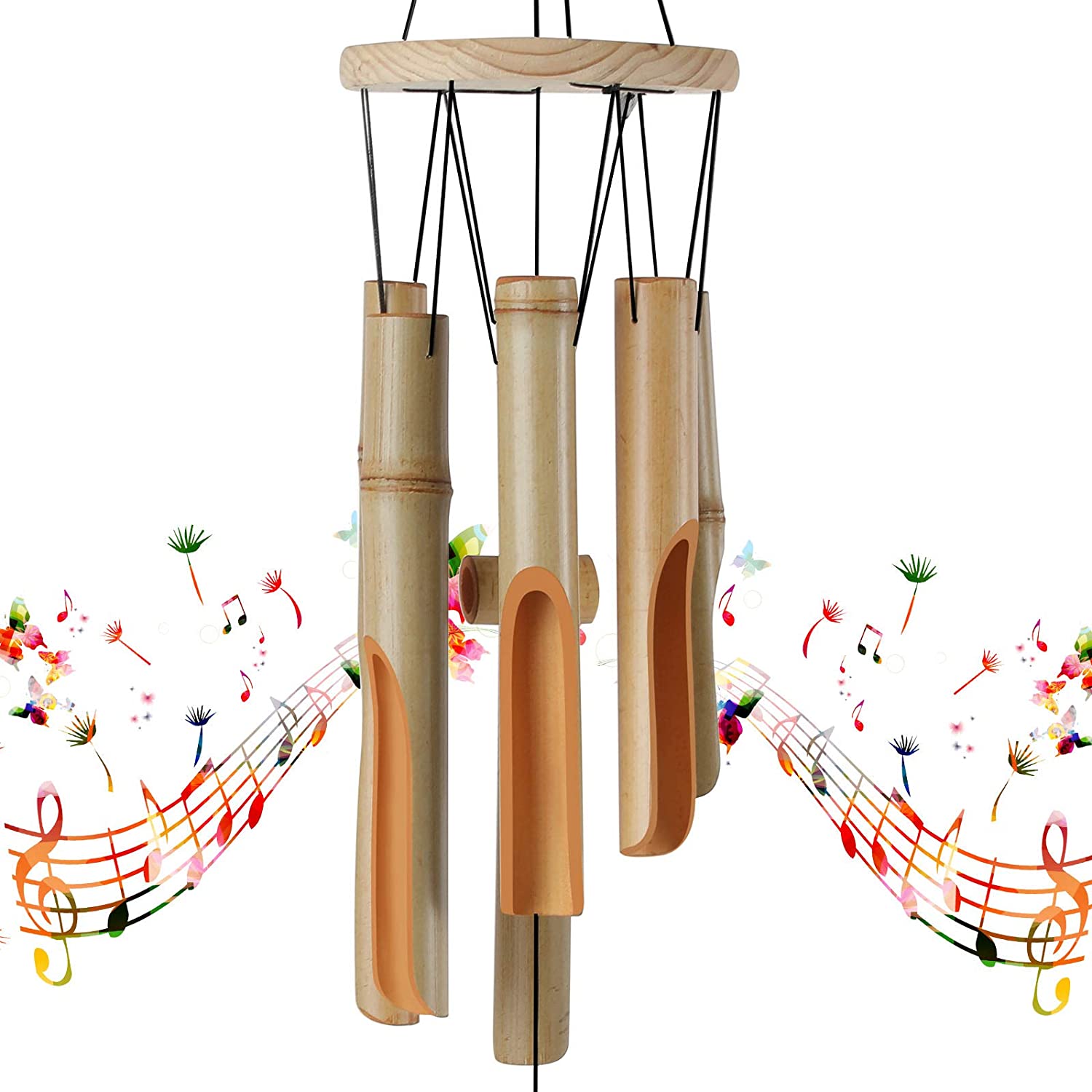 Bamboo Wind Chimes Outdoor Garden Wind Chime with Hand Carved Bamboo Tubes and Hook, Classic Style for Indoor Outdoor Home Decoration, 18 Inches | Walmart Canada Bamboo Wind Chimes Outdoor Garden Wind Chime with Hand Carved Bamboo Tubes and Hook, Classic Style for Indoor Outdoor Home Decoration, 18 Inches | Walmart Canada