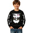 thumbnail image 4 of SJLDQY Boys' Halloween Sweatshirts Long Sleeve Crew Neck Sweatshirt Hallowmas Skeleton Graphic Casual Pullover Tops for Boys, 4 of 4