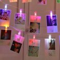 thumbnail image 5 of 10 lámparas de colores, 1,5 m, pinzas grandes para fiestas y decoración, luces LED de cadena románticas, 5 of 5