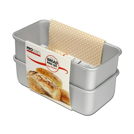 Fat Daddio's BP-SET Anodized Aluminum Bread Pan 2 Piece Set, 7.75 x 3.75
