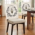 thumbnail image 4 of SWEET HONEY BEES Chair Back Covers Set of 8, Bees Farmhouse Retro Texture Stretch Dining Chair Back Slipcovers Removable Seat Cover for Kitchen Restaurant Hotel Cafe, 4 of 9