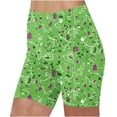 thumbnail image 4 of Sakmal Workout Women Shorts Biker Gym Green Yoga 5" Stretchy High Waisted Athletic Shorts for Women, 4 of 4