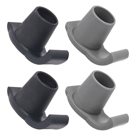 OULII Rubber Walker Feet Protectors for Seniors Enhanced Stability Comfortable Padding 4Pcs