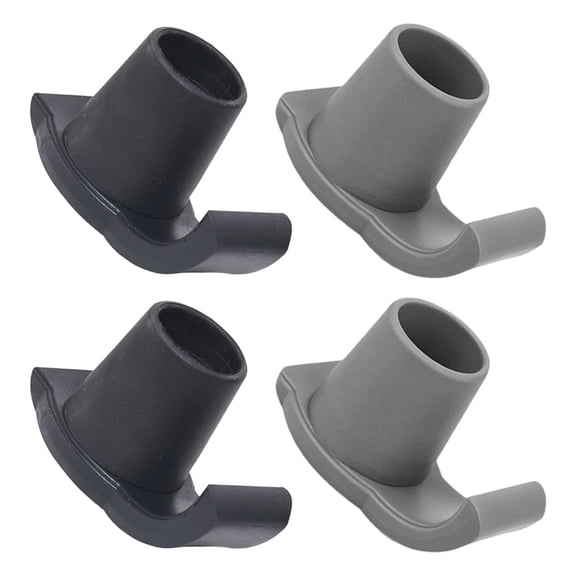 OULII Rubber Walker Feet Protectors for Seniors Enhanced Stability Comfortable Padding 4Pcs