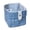 Blue, variant on Small Fabric Storage Box with Lid, Stackable Cotton Linen Closet Organizer Bin, Multi-purpose Desktop Basket for Snacks, Toys & Seasonal Items