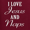 thumbnail image 5 of Wild Bobby I Love Jesus and Naps Inspirational/Christian Men Graphic Tee, Maroon, X-Large, 5 of 5