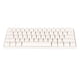 thumbnail image 5 of Teclado mecánico de 61 teclas, teclado portátil compacto para juegos 60% con retroiluminado con LED para Windows, PC, portátil, interruptor rojo de superficie blanca, 5 of 5