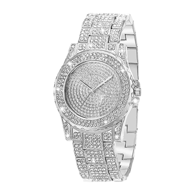 JGJJUGN Ladies Rhinestone Quartz Watch, Diamond-Encrusted  display picture 2