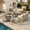 Beige, variant on Vcatnet Outdoor Patio Furniture Sets 8 Pieces Sectional Sofa Wicker Conversation Set with Swivel Glider Chairs and Solar Powered Coffee Table for Porch, Deck, Orange Red