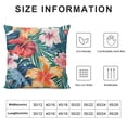 thumbnail image 5 of JRXY Summer Tropical Leaves Pillow Covers, Monstera Palm Leaf Flower Pillow Cushion Cases, Green Plant Hawaiian Pink Red Floral Throw Pillows Cover Decor Gifts for Bed Couch Sofa Living Room White, 5 of 5