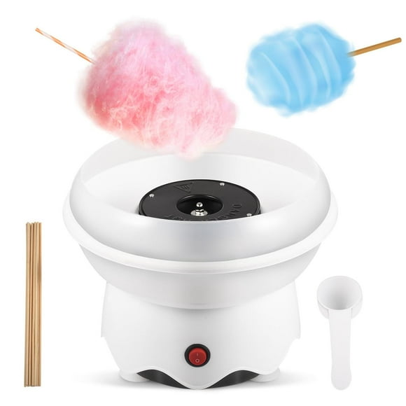 Máquina de Dulces de Algodón Mini para Niños con Cuchara de Azúcar y Palitos para Fiestas de Cumplea