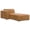Brown, variant on Simpli Home Rex Left Chaise Sofa Module in Tightly Woven Performance Fabric