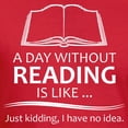 thumbnail image 3 of CafePress - Book Lover Gifts A Day Without Reading Is Like.. - Men's Fitted T-Shirt, 3 of 4