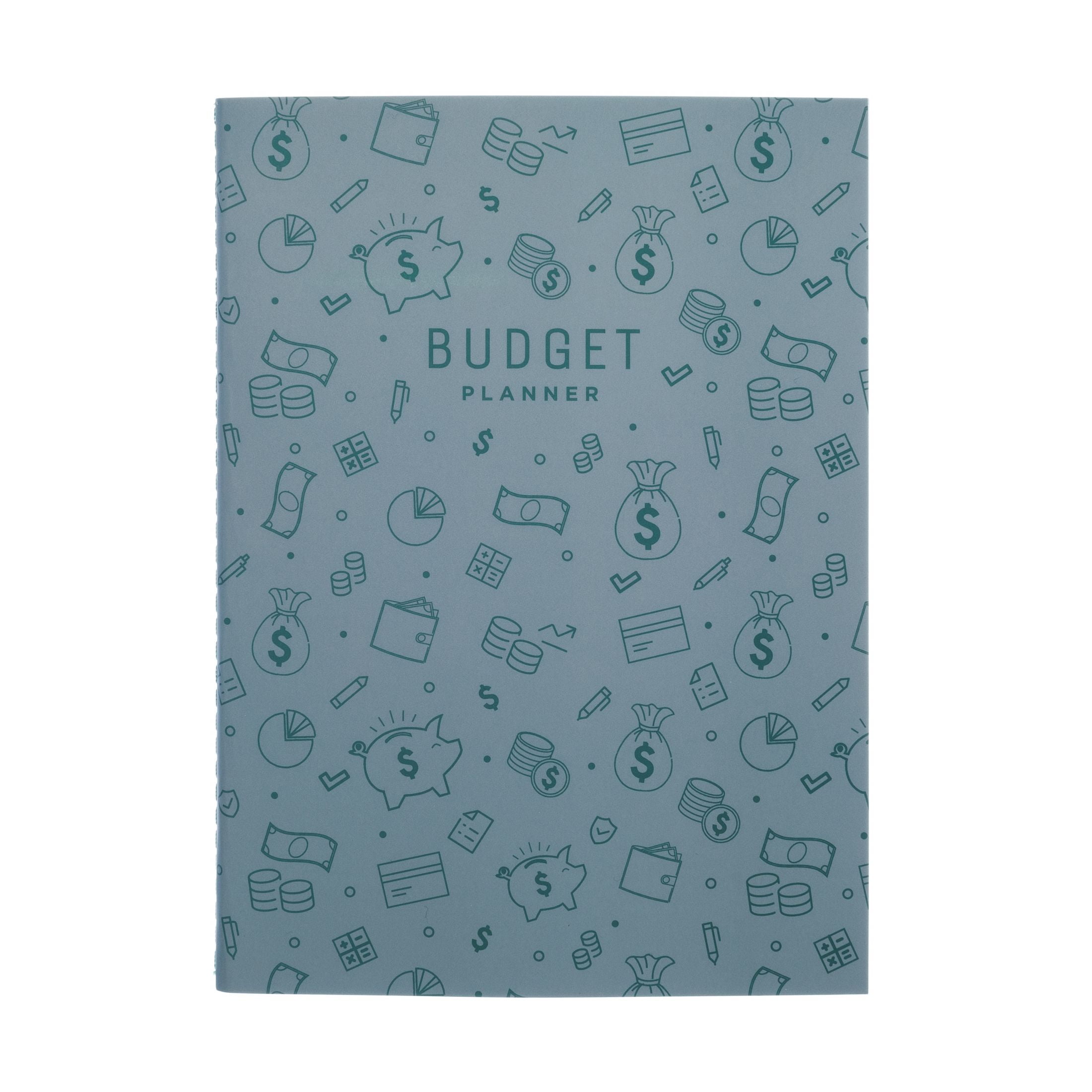 (4 pack) Pen + Gear Small Green Monthly Budget Planner, 5.5 x 7.5 Inches, 12 Months