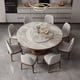 thumbnail image 2 of Mobile Round Dining Tables Living Room Garden Hall Luxury Salon Nordic Dining Table Set Center Side Mesa Plegable Home Furniture My Lux Decor Round, 2 of 8