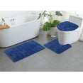 thumbnail image 3 of SAYFUT Bathroom Rug Chenille 3-Piece Bath Mat Set Soft Plush Anti-Slip Toilet Rug Mat, 3 of 3