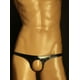 thumbnail image 1 of Ropa interior para hombre, tanga sexy de cuero brillante para hombre, anillo de hierro, cintura baja, ropa interior en forma de T, tanga elástica para hombre, 1 of 5