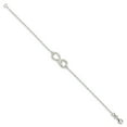 thumbnail image 2 of Sterling Silver Polished infinity Sign w/LOVE 7.5 inch Bracelet, 2 of 2