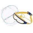 thumbnail image 1 of GOOHOCHY Gafas de natación para niños con montura grande, impermeables, antivaho y con tapón para los oídos (azules), 1 of 8
