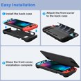 thumbnail image 3 of Fintie Case for Nintendo Switch - Flip Case [Screen Safe] Slim Protective Soft TPU Shell with Magnetically Detachable Front Cover & Ergonomic Grip for Switch 2017 6.2" Touch Screen,Dont Touch, 3 of 9