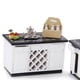 thumbnail image 4 of Casa De 1:12 Mini pequeña sala De Cocina Refrigerador Y De Tocador Muebles Accs Hugo Gabinete de cocina de casa de muñecas, 4 of 7