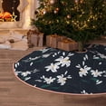 thumbnail image 5 of Bingfone Christmas Tree Skirt Mat Christmas Decoration Interior 48" -Lilies Flowers, 5 of 6
