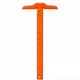 thumbnail image 4 of escuadras en T de 30 cm con escala de doble cara, regla en forma de T, herramienta de medición de plástico para dibujo y diseño general (pulgadas/cm y doble cm, naranja), 4 of 5