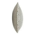 thumbnail image 3 of Benjara 12 x 16 Square Linen Accent Throw Pillow, Tribal Accent, Piped Edges, Ivory, 3 of 5