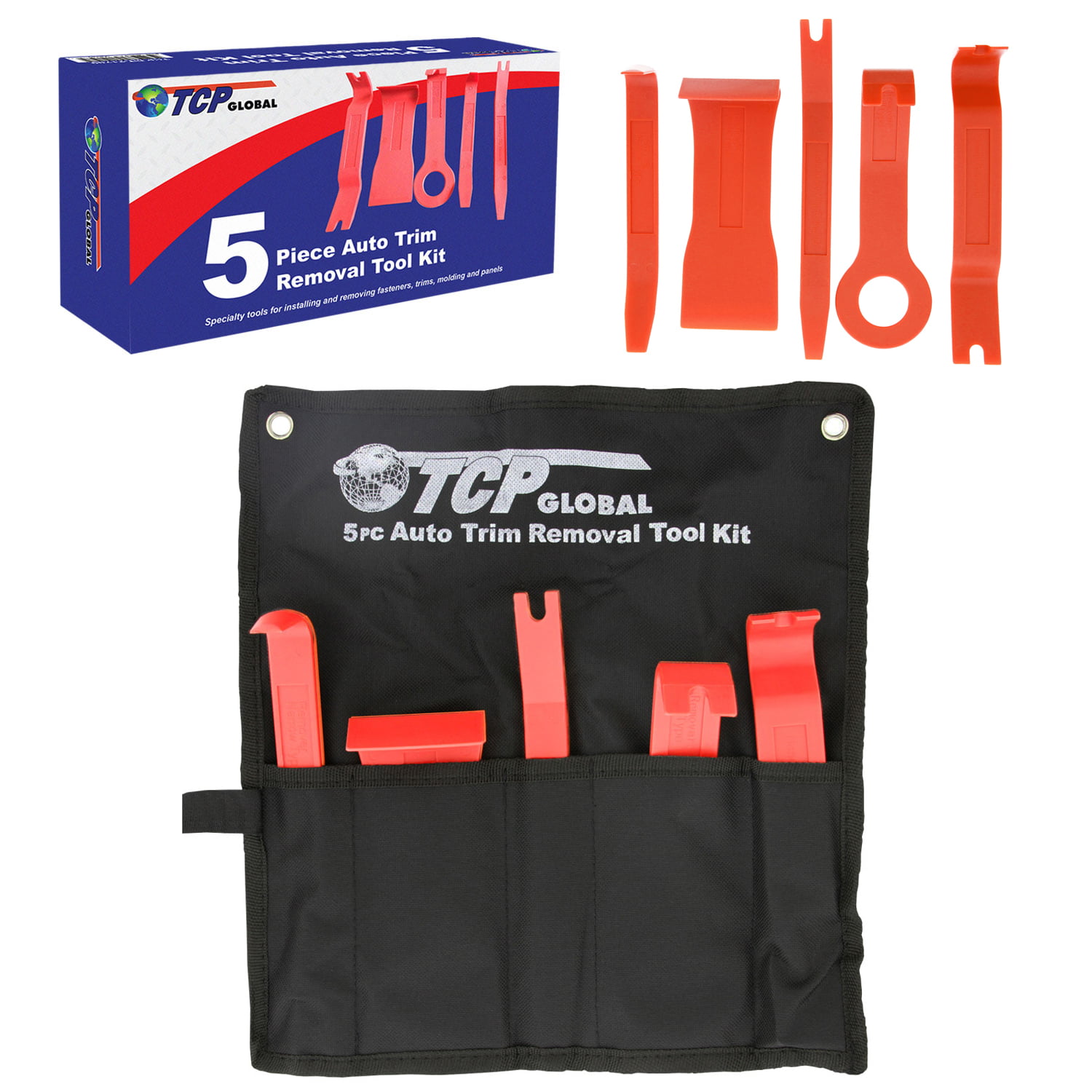 Molding and Panels Specialty Tools for Installing and Removing Fasteners Trims MIKKUPPA 6 Piece Auto Trim Removal Tool Kit 