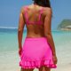 thumbnail image 4 of Traje de Baño con Falda Inferior 2025 Primavera Moda Conservadora, Color Sólido Dividido Conjunto de Trajes de Baño Conjuntos, 4 of 7