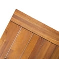 thumbnail image 3 of Christopher Knight Home Carlisle Outdoor Rustic Wood Dining Table by  - 71.00" L x 35.50" W x 29.25" H Sandblast Finish + Rustic Metal, 3 of 5