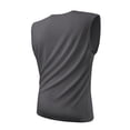 thumbnail image 5 of LTTVQM Mens Workout Tank Top Sleeveless Athletic Shirt Quick Dry Stretchy Swim T-Shirts Athletic Gym Running Beach Tank Top Dark Gray XS, 5 of 6
