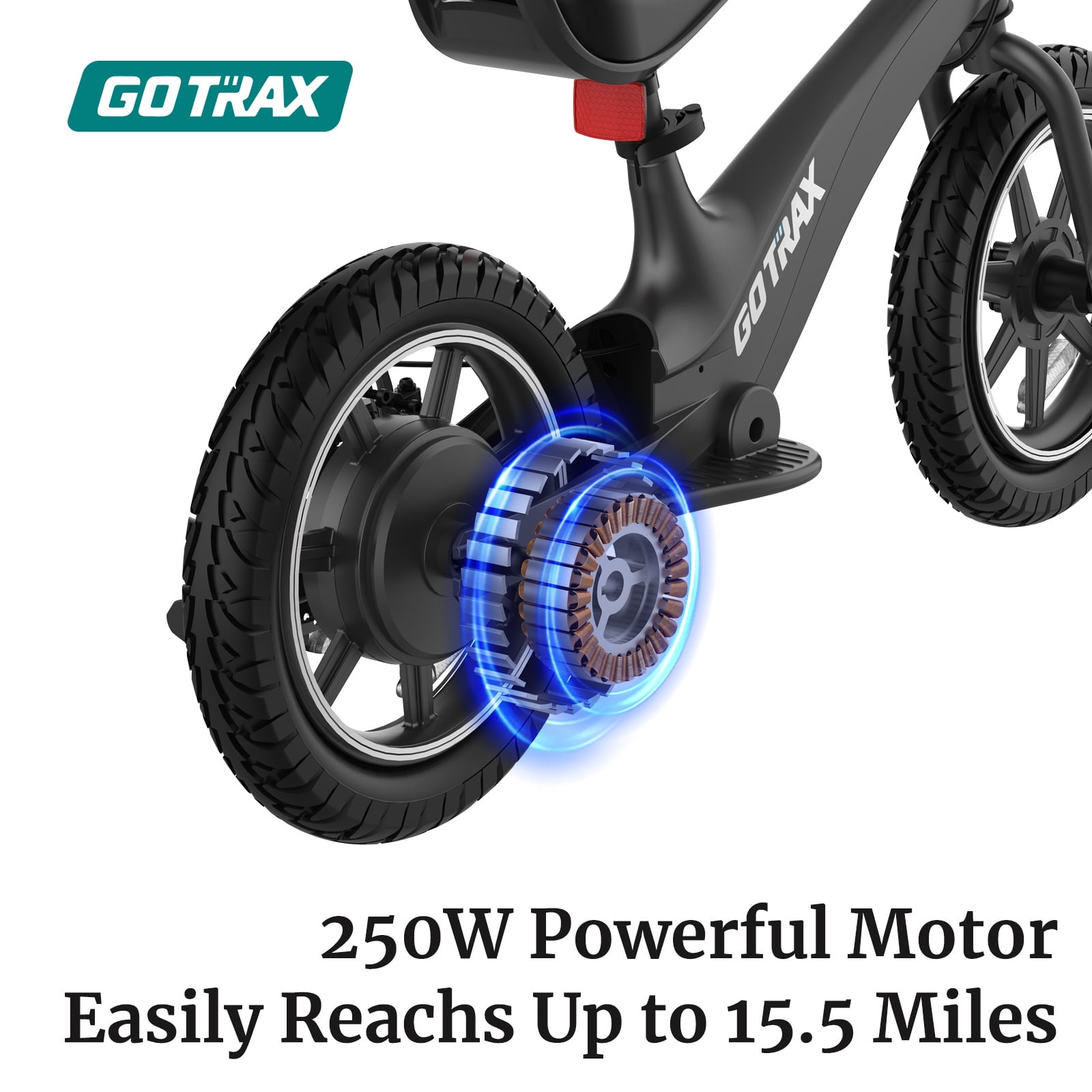 GOTRAX Electric Balance Bike for Kid, 250W Motor, Pneumatic Tires for Grip & Cushioning, Ideal for Kids 5-8
