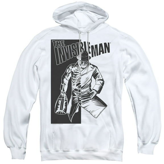 Universal Monsters Who I Am Adult Pullover Hoodie Sweatshirt White