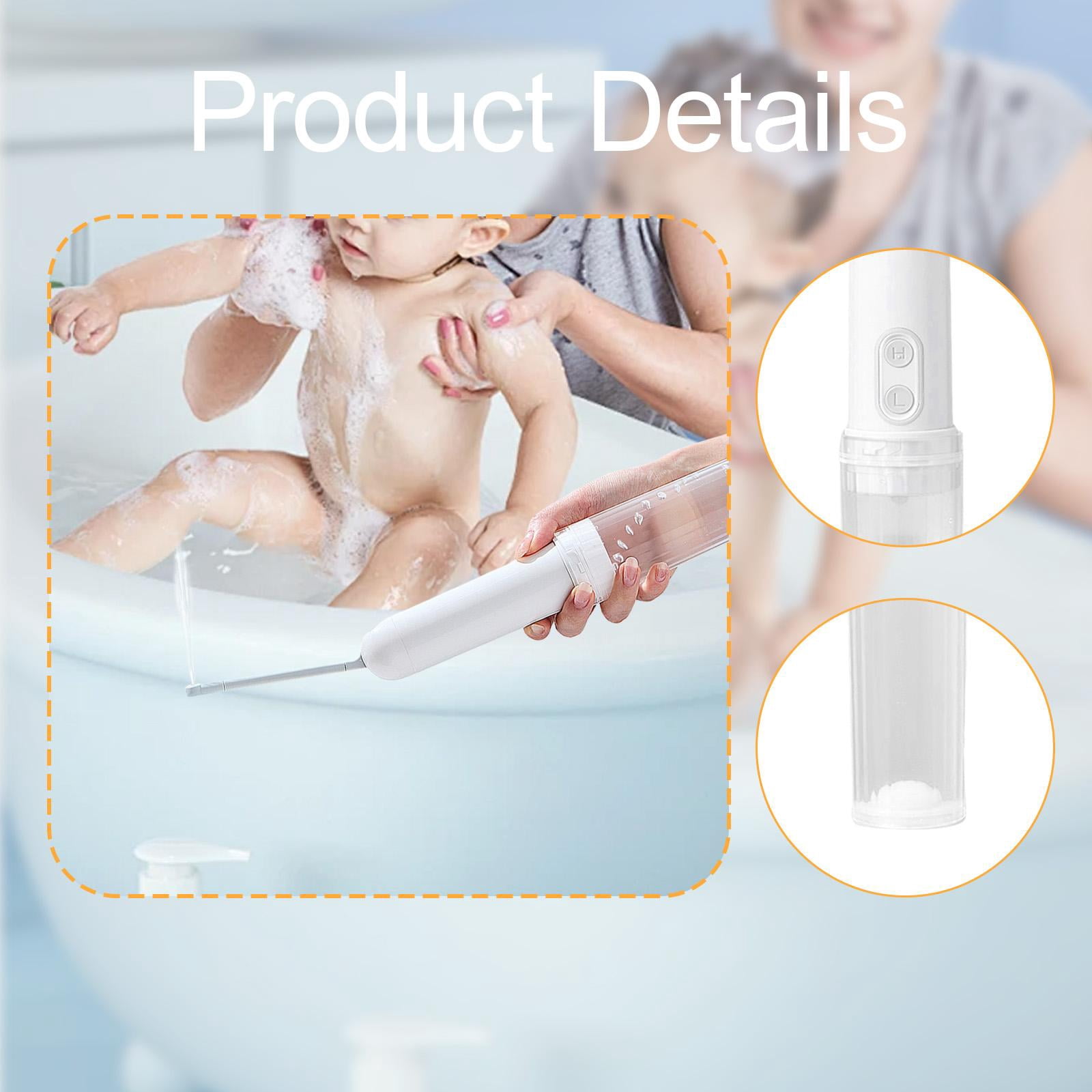 TISHITA Portable Electric Travel Bidet Sprayer Built in Body Electric Sprayer Toilet