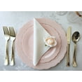 thumbnail image 5 of " OCCASIONS " 120 Plates Pack,(60 Guests) Vintage Wedding Party Disposable Plastic Plates Set -60 x 10'' Dinner + 60 x 7.5'' Salad / Dessert (Verona Blush / Antique Rose), 5 of 7