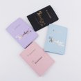 thumbnail image 4 of Funda para pasaporte, tarjetero, tarjetero, funda para pasaporte, piel sintética, color bronce, ultrafina, a la moda, 4 of 6