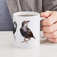 thumbnail image 6 of CafePress - Cute Starling Trio Mug - 11 oz Ceramic Mug - Novelty Coffee Tea Cup, 6 of 6
