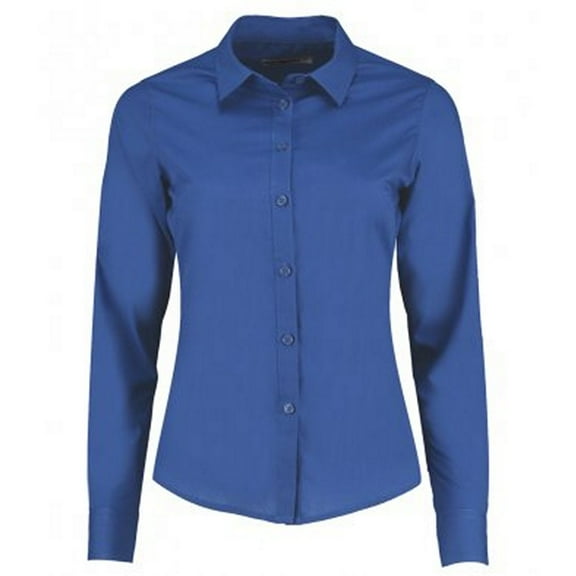 Kustom Kit Womens Long Sleeve Tailored Poplin Shirt