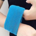 thumbnail image 4 of 12 Pairs Sweatbands Wrist Cotton Sports Wristbands Absorbent Sweatbands for Men Women Children, Random Color, 4 of 5